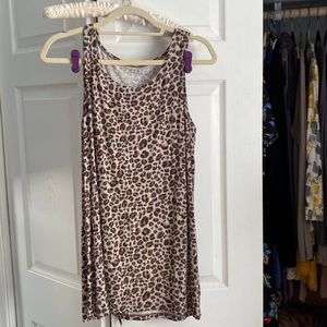 Logo by Lori animal print tunic tank size L